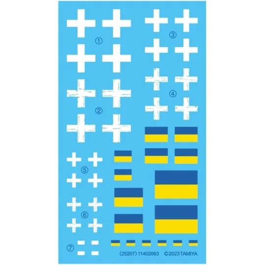 25216-M1A1 Abrams UKRAINE 1/35 Tamiya Tank