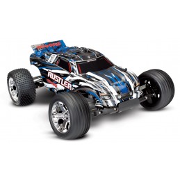 Rustler XL-5 TQ ID 4x2 Bleu 1/10 RTR Traxxas avec accu/chargeur Traxxas TRX-37054-1-BLUEX - 1