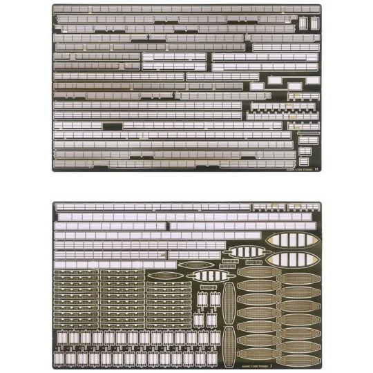 Set de détail pour Titanic 1/200 Trumpeter 03719 I Love Kit Trumpeter 66600 - 4 TR66600-Set de détail pour Titanic 1/200 Trumpeter 03719 I Love Kit - 66600