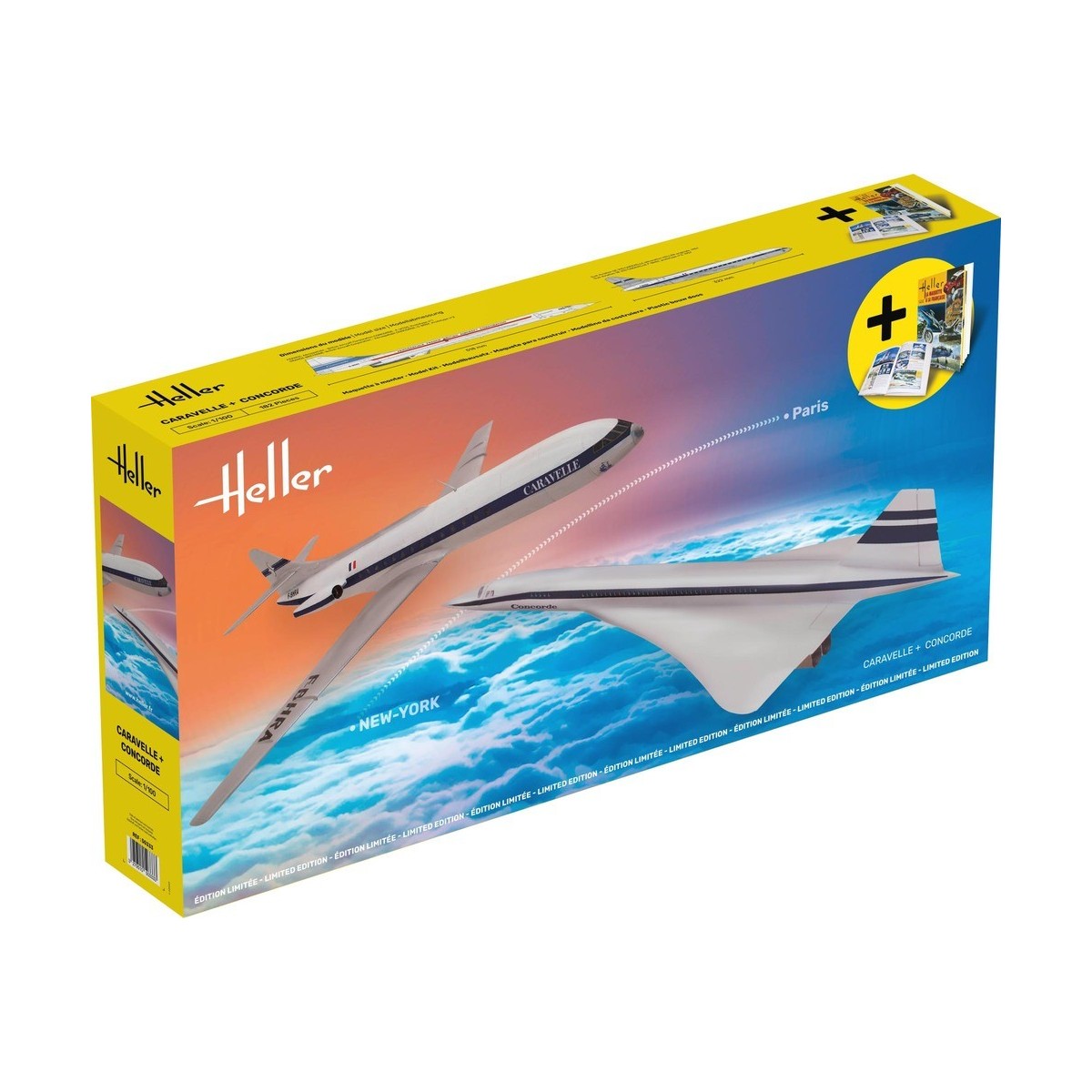 Avions maquette Caravelle + Concorde 1/72 Heller Heller HEL-50333 - 1