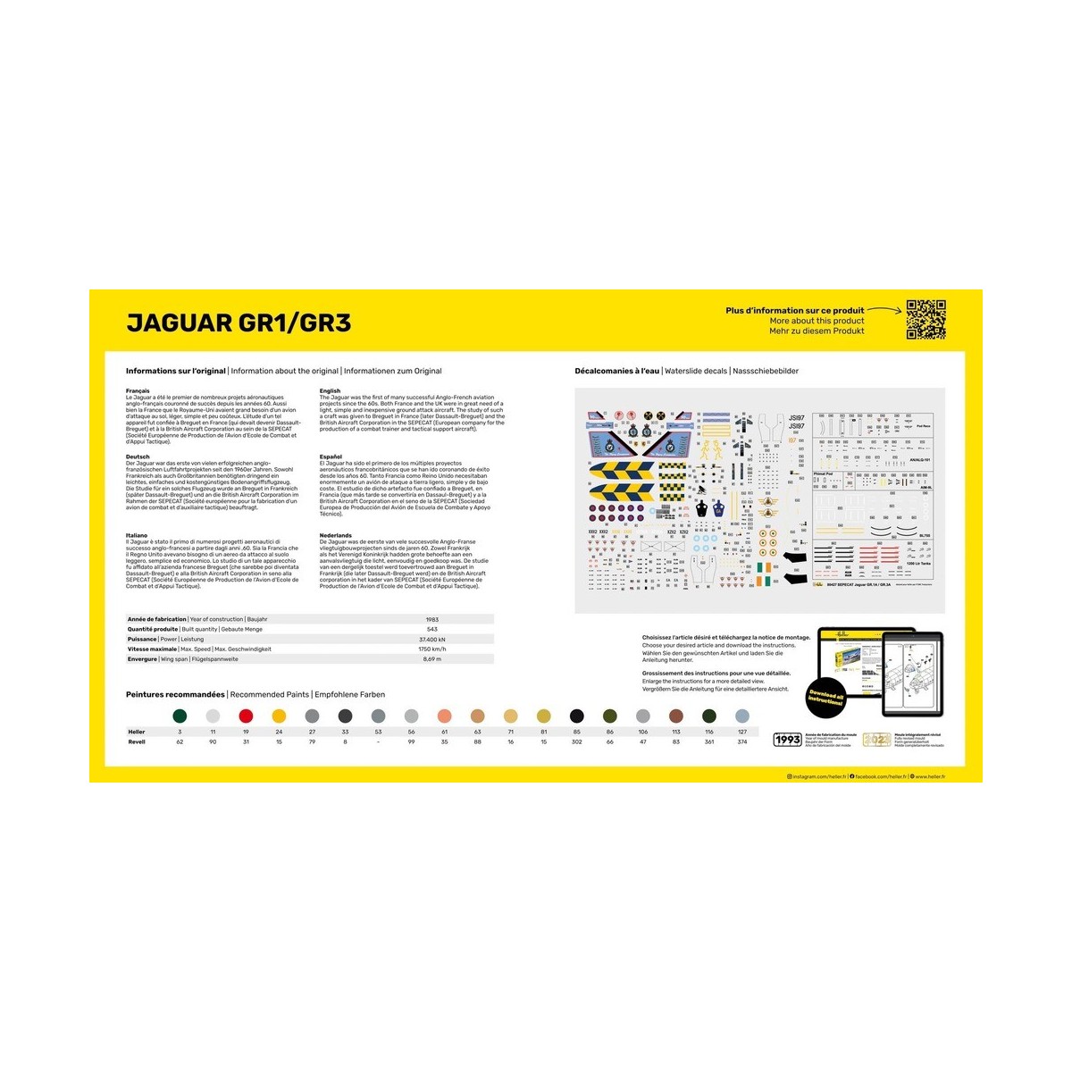 Jaguar GR1/GR3 1/48 Heller Heller HEL-80427 - 3