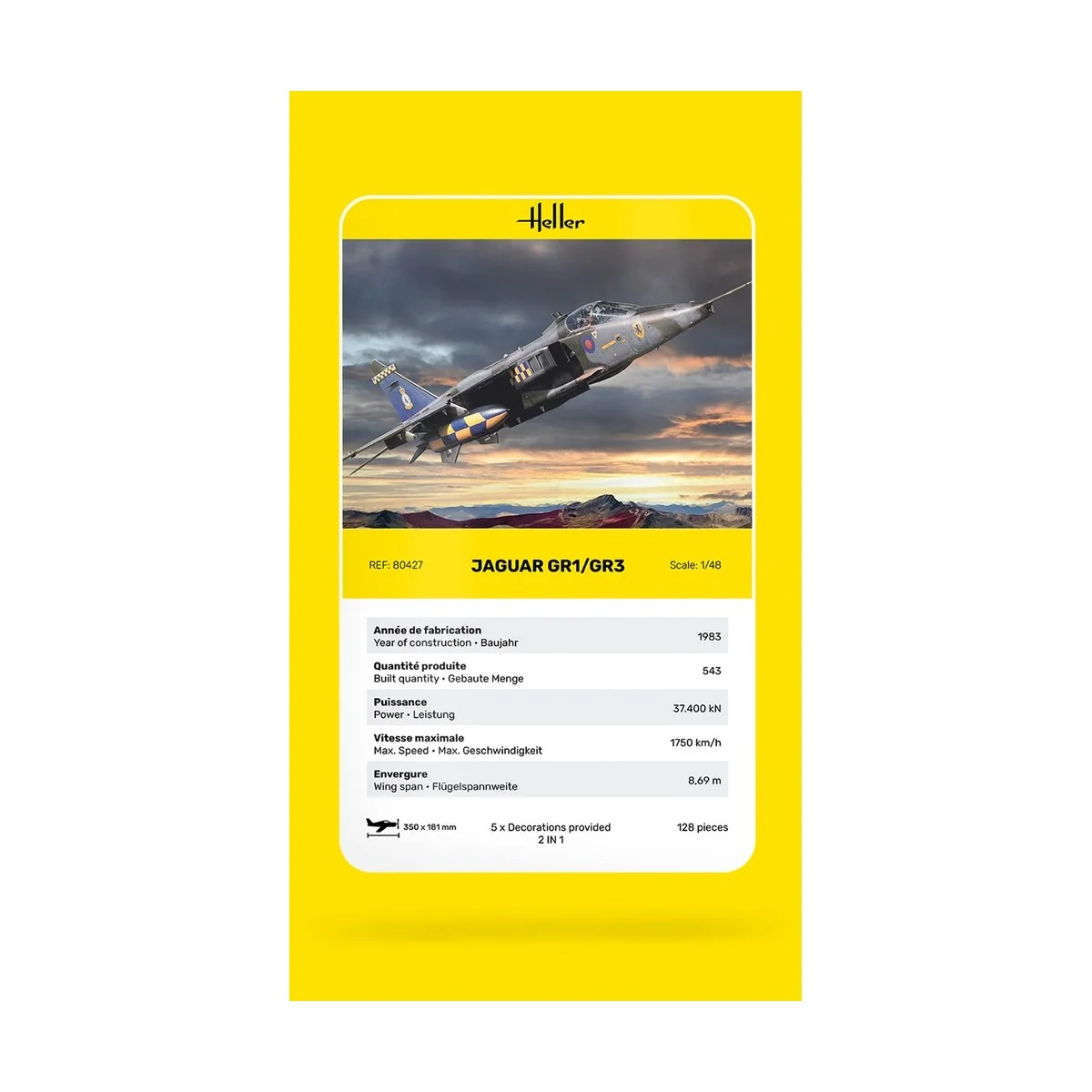 Jaguar GR1/GR3 1/48 Heller Heller HEL-80427 - 5 Jaguar GR1/GR3 1/48 Heller Heller HEL-80427 - 5