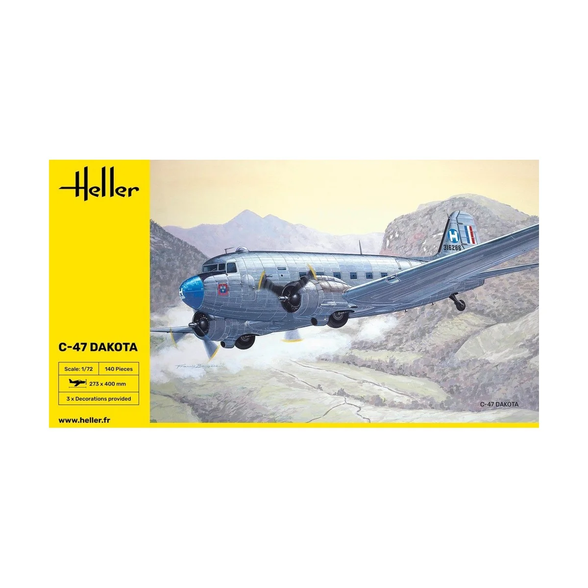 Douglas C-47 Dakota 1/72 Heller Heller HEL-30372 - 2 Douglas C-47 Dakota 1/72 Heller Heller HEL-30372 - 2