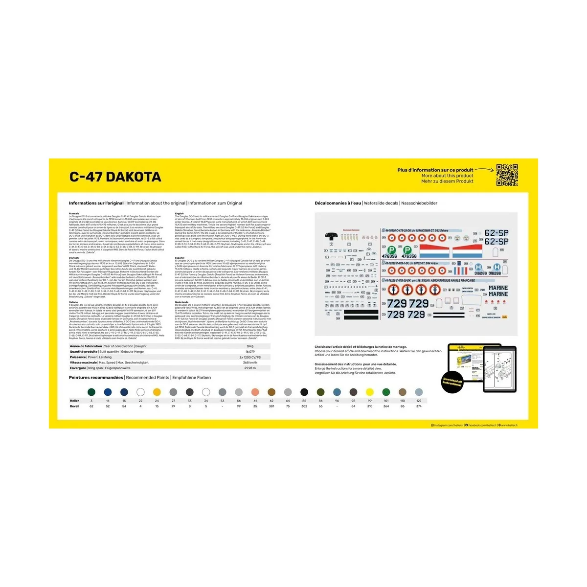 Douglas C-47 Dakota 1/72 Heller Heller HEL-30372 - 3