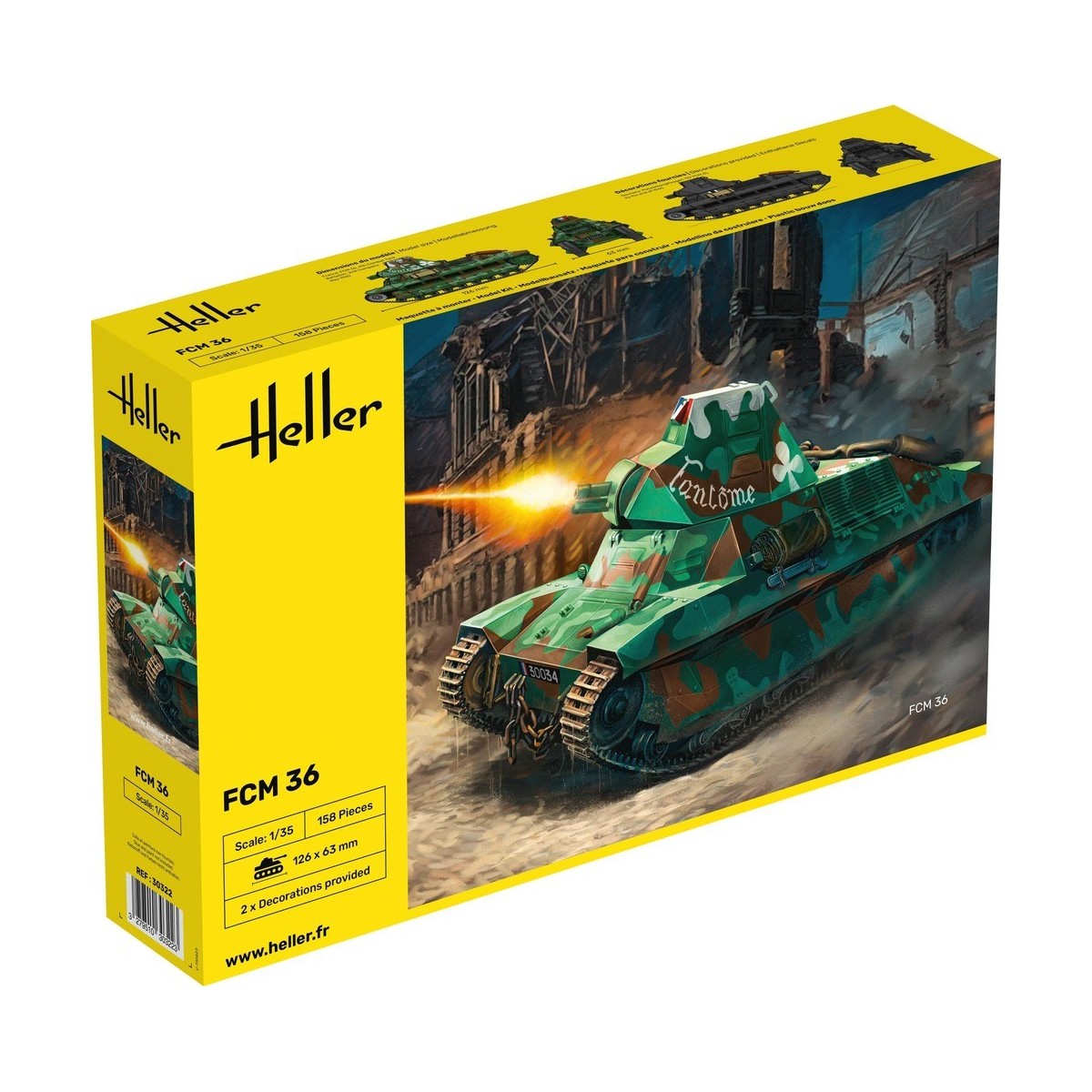 FCM 36 1/35 Heller Tank Heller HEL-30322 - 1