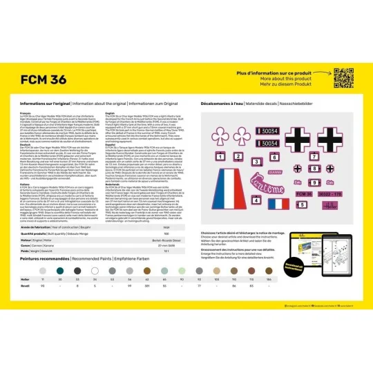 HEL-30322-Char FCM 36 1/35 Heller