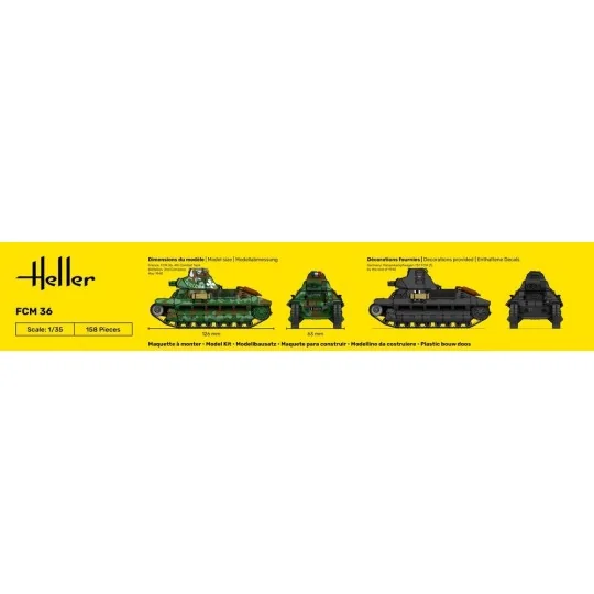 HEL-30322-FCM 36 1/35 Heller Tank
