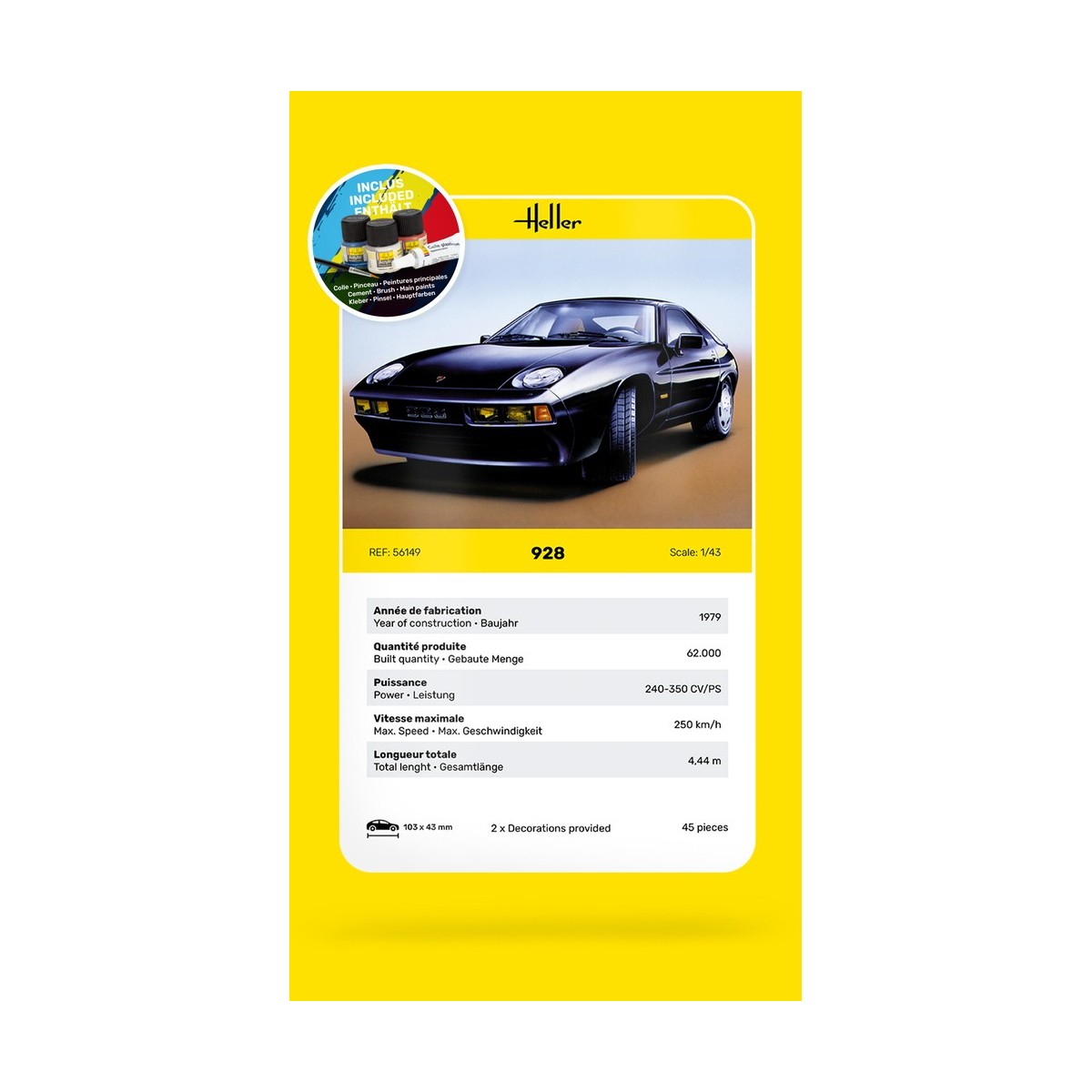 copy of Ford FOCUS WRC 2001 1/43 Heller + glue and paints Heller HEL-56149 - 4