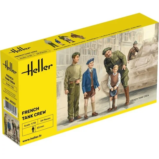 HEL-30323-French Tank Crew 1/35 Heller - HEL-30323