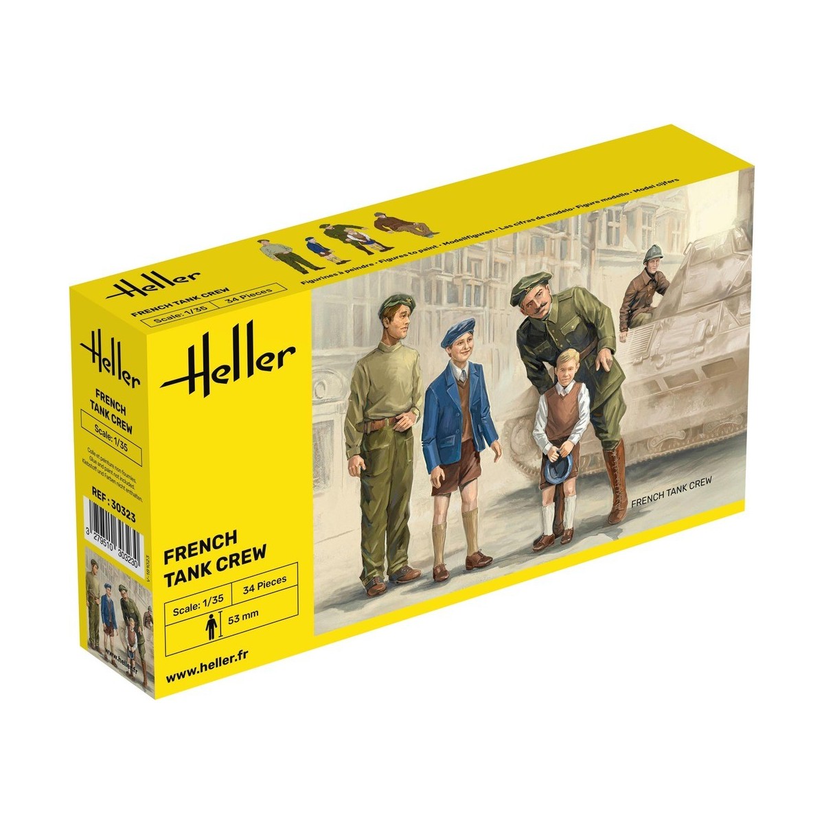 French Tank Crew 1/35 Heller Heller HEL-30323 - 1 French Tank Crew 1/35 Heller Heller HEL-30323 - 1
