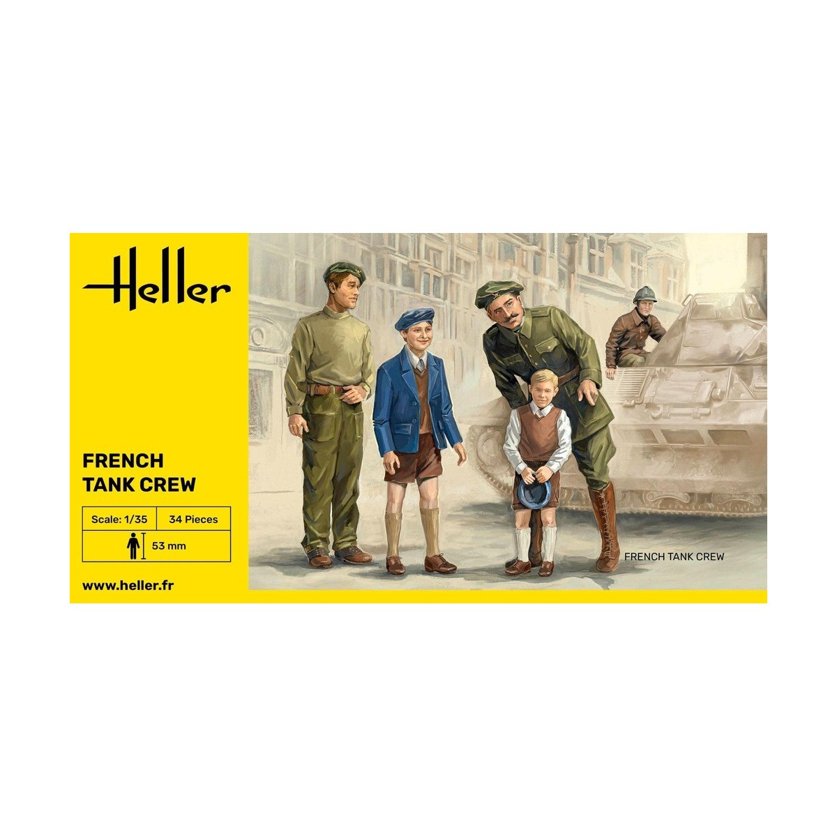 French Tank Crew 1/35 Heller Heller HEL-30323 - 2 French Tank Crew 1/35 Heller Heller HEL-30323 - 2