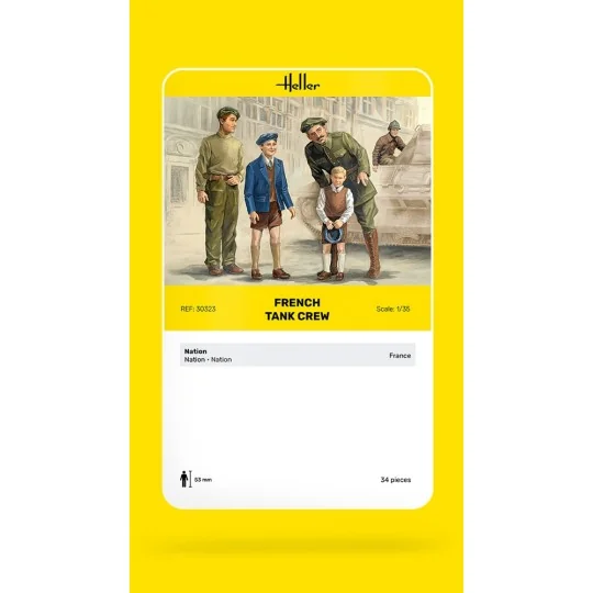 HEL-30323-French Tank Crew 1/35 Heller
