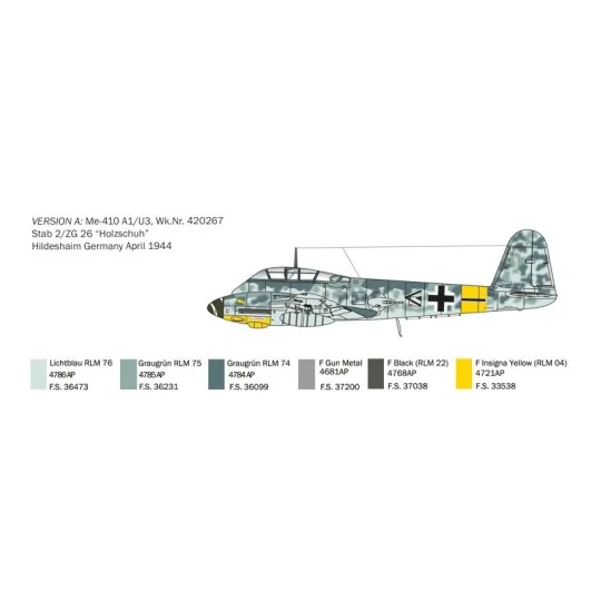 I074-Aircraft Messerschmitt Me410A-1 Hornisse 1/72 Italeri - I074