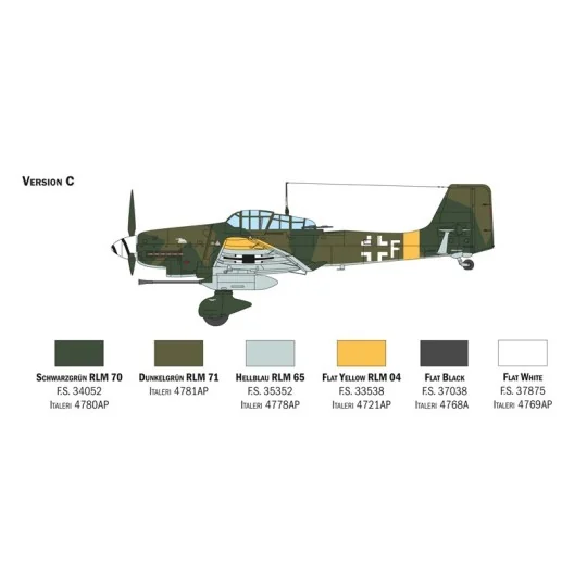 Avion Junkers Ju87G-1 Kanonenvogel 1/48 Italeri Italeri I2830 - 6 I2830-Avion Junkers Ju87G-1 Kanonenvogel 1/48 Italeri - I2830