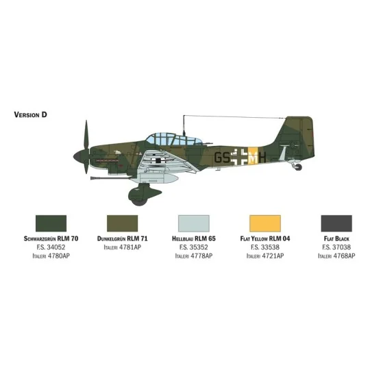 I2830-Junkers Ju87G-1 Kanonenvogel 1/48 Italeri aircraft - I2830