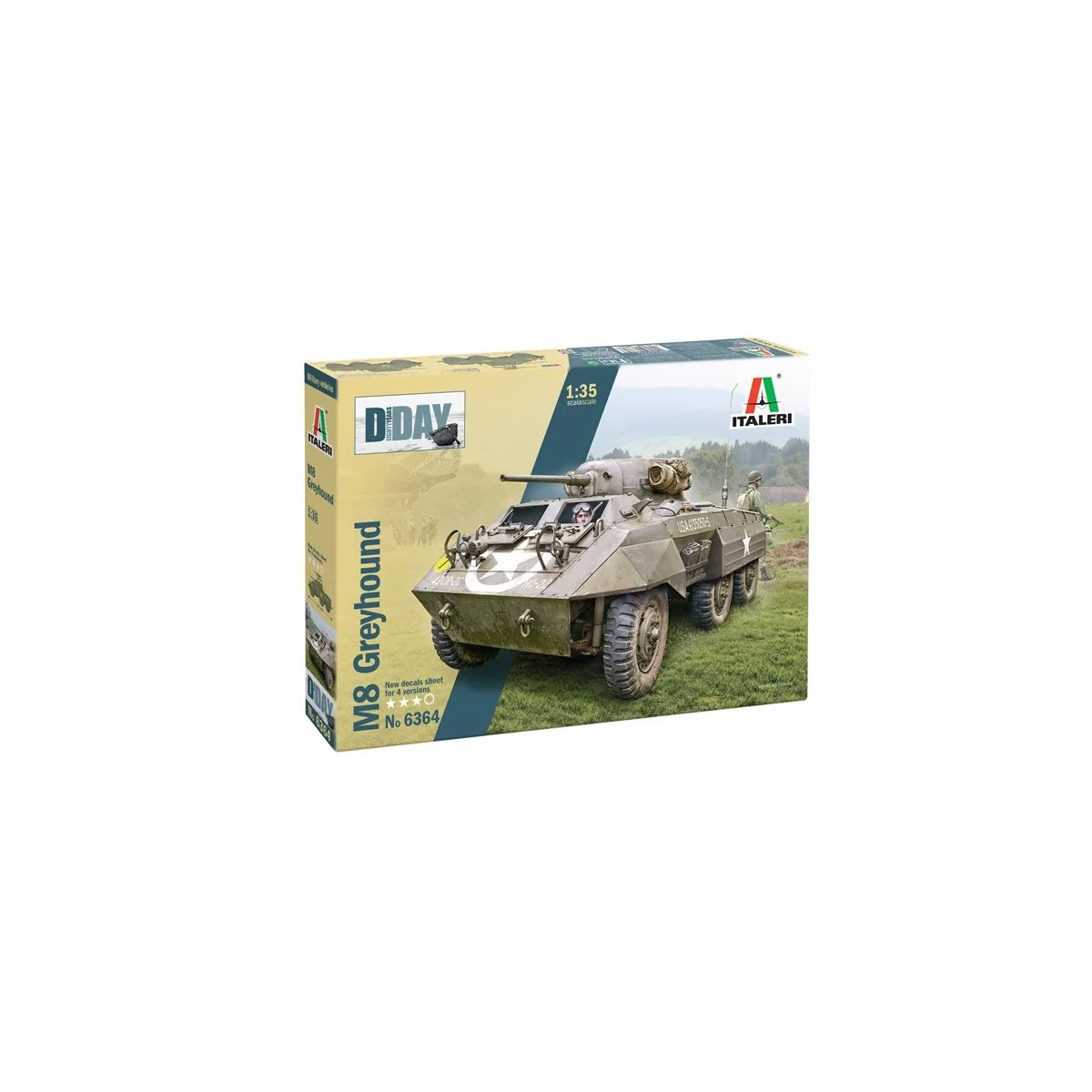M8 Greyhound 1/35 Italeri Vehicle Italeri I6364 - 2 M8 Greyhound 1/35 Italeri Vehicle Italeri I6364 - 2