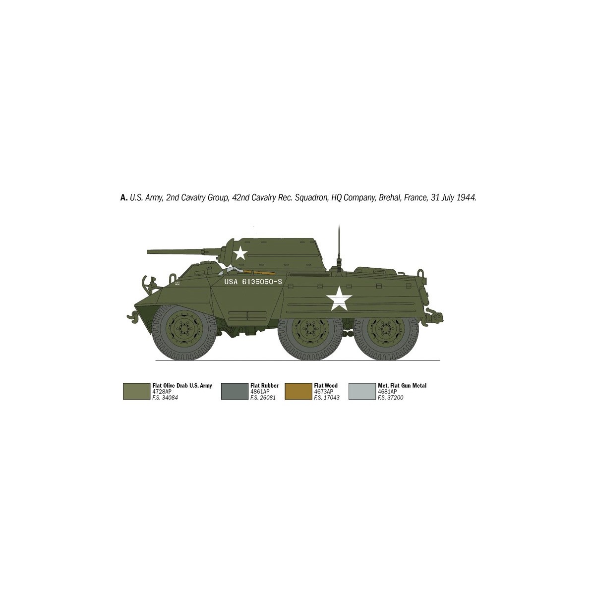 M8 Greyhound 1/35 Italeri Vehicle Italeri I6364 - 3