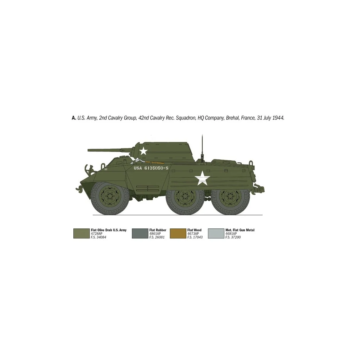 M8 Greyhound 1/35 Italeri Vehicle Italeri I6364 - 3 M8 Greyhound 1/35 Italeri Vehicle Italeri I6364 - 3
