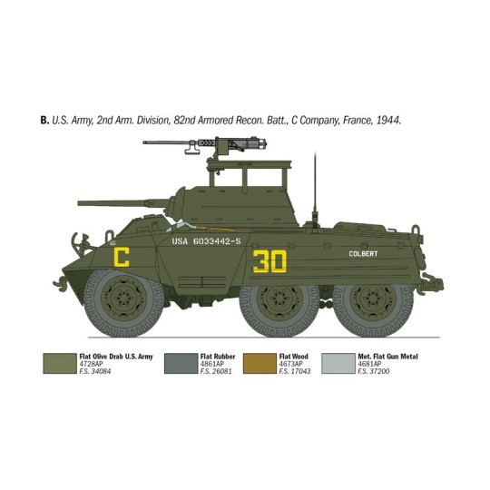I6364-M8 Greyhound 1/35 Italeri Vehicle - I6364
