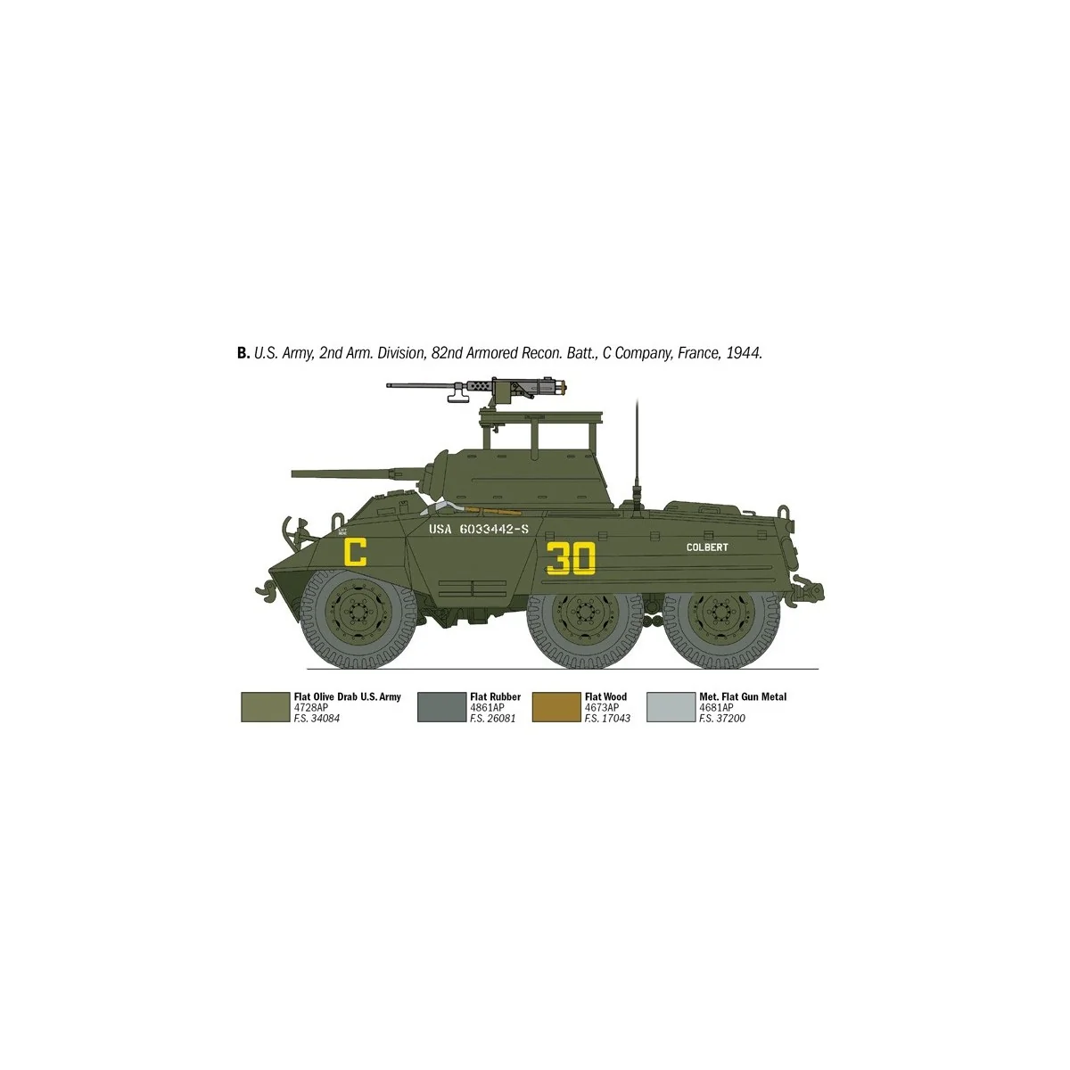 M8 Greyhound 1/35 Italeri Vehicle Italeri I6364 - 4 M8 Greyhound 1/35 Italeri Vehicle Italeri I6364 - 4