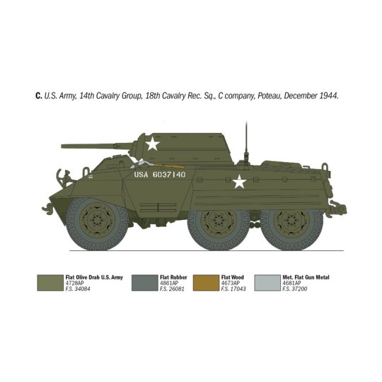 I6364-M8 Greyhound 1/35 Italeri Vehicle - I6364