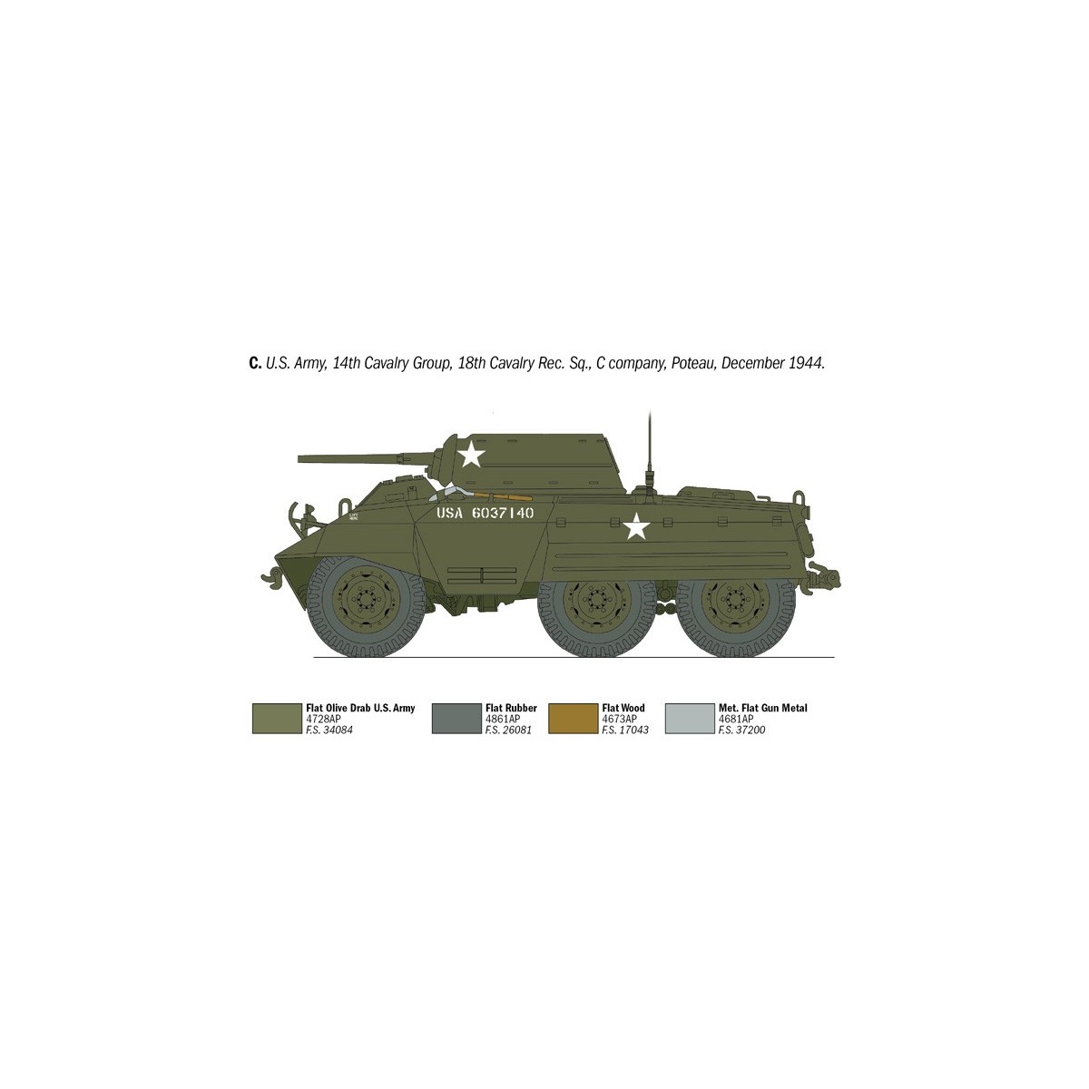 M8 Greyhound 1/35 Italeri Vehicle Italeri I6364 - 5