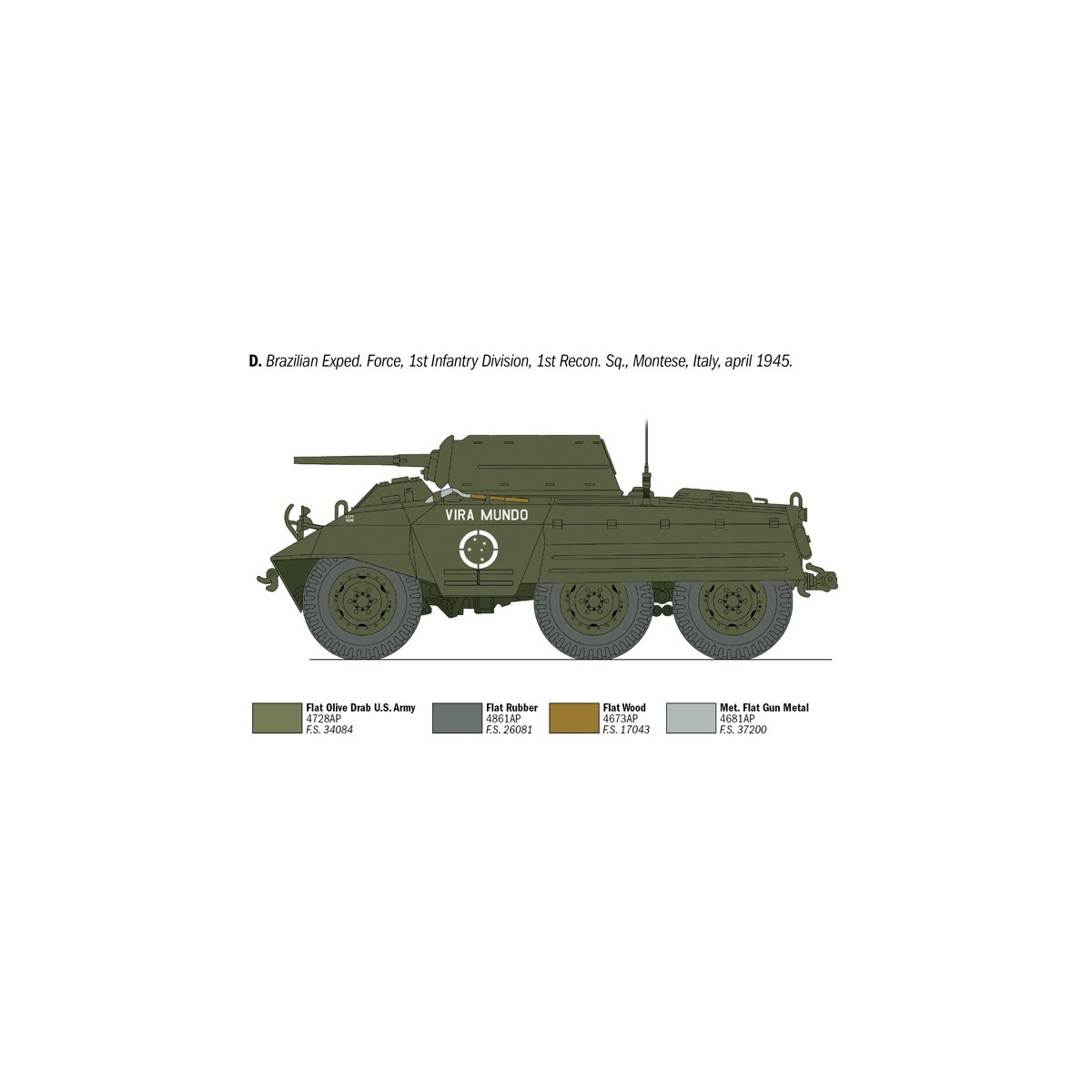 M8 Greyhound 1/35 Italeri Vehicle Italeri I6364 - 6
