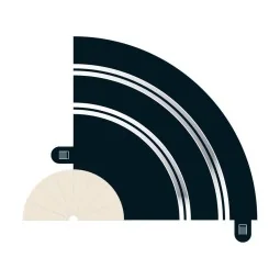 R1 Curve 90° (x2) 1/32 Scalextric Circuit Scalextric C8201 - 1
