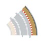 C8228-Bordures Extérieures Courbe R2 45° (x4) circuit 1/32 Scalextric