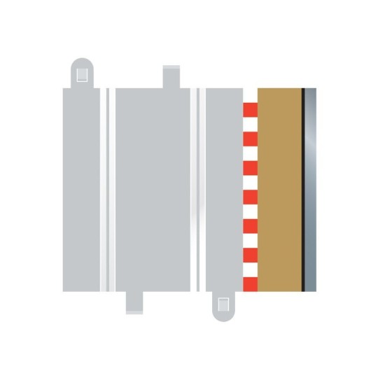 C8223-Bordures Demi Droite 175mm (x4) circuit 1/32 Scalextric