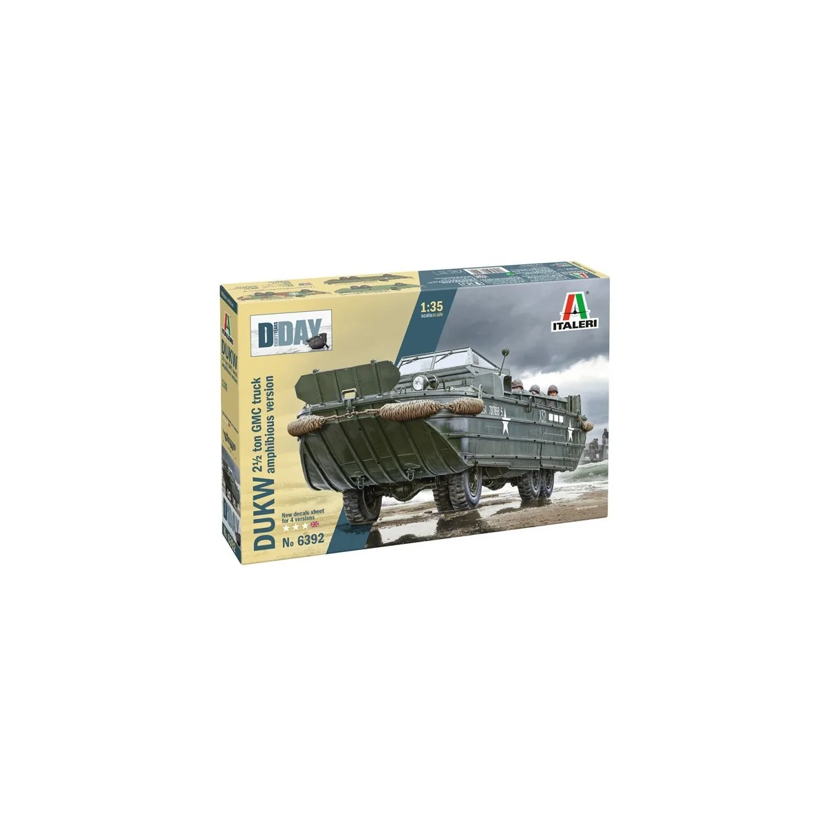 Véhicule DUKW 2 1/2 GMC camion amphibie 1/35 Italeri Italeri I6392 - 2 Véhicule DUKW 2 1/2 GMC camion amphibie 1/35 Italeri Italeri I6392 - 2