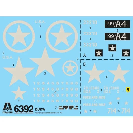 I6392-Véhicule DUKW 2 1/2 GMC camion amphibie 1/35 Italeri