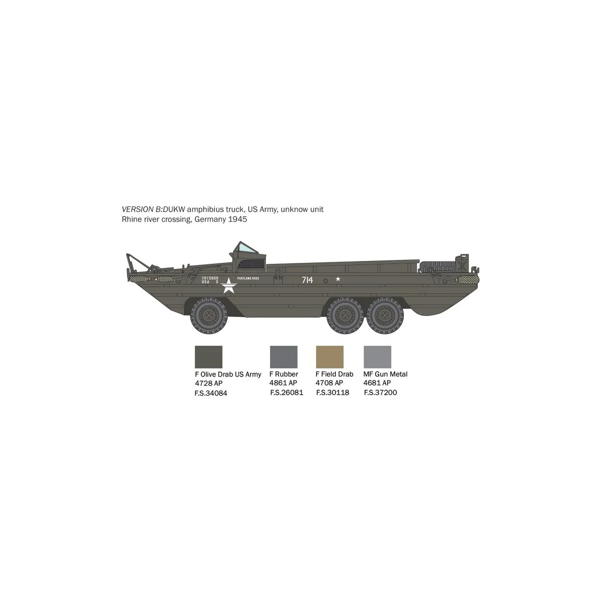 Véhicule DUKW 2 1/2 GMC camion amphibie 1/35 Italeri Italeri I6392 - 6