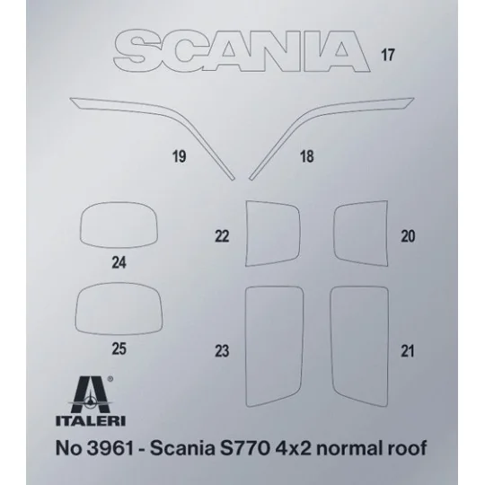 I3965-Scania 770S V8 White Cab 1/24 Italeri Truck - I3965