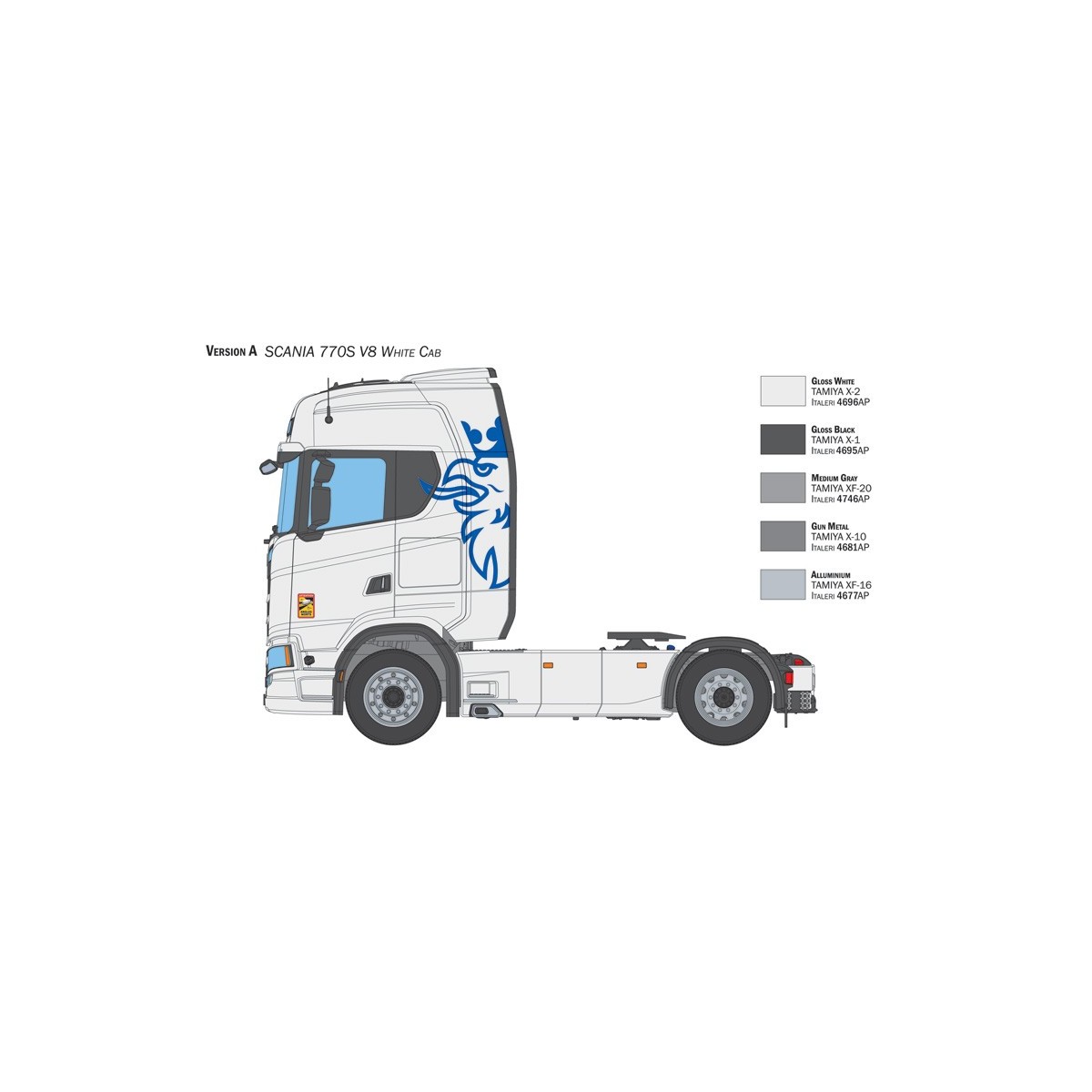 Scania 770S V8 White Cab 1/24 Italeri Truck Italeri I3965 - 5