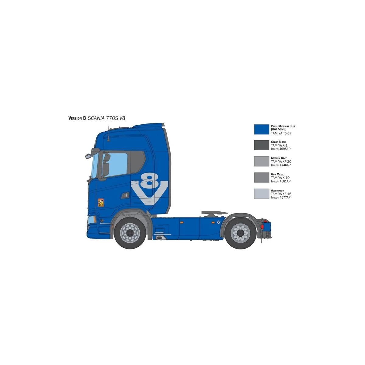 Camion Scania 770S V8 White Cab 1/24 Italeri Italeri I3965 - 6