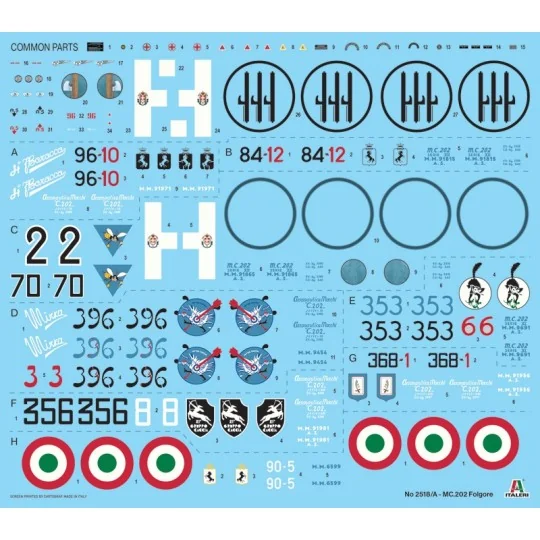 I2518-Avion MC-202 Folgore 1/32 Italeri - I2518