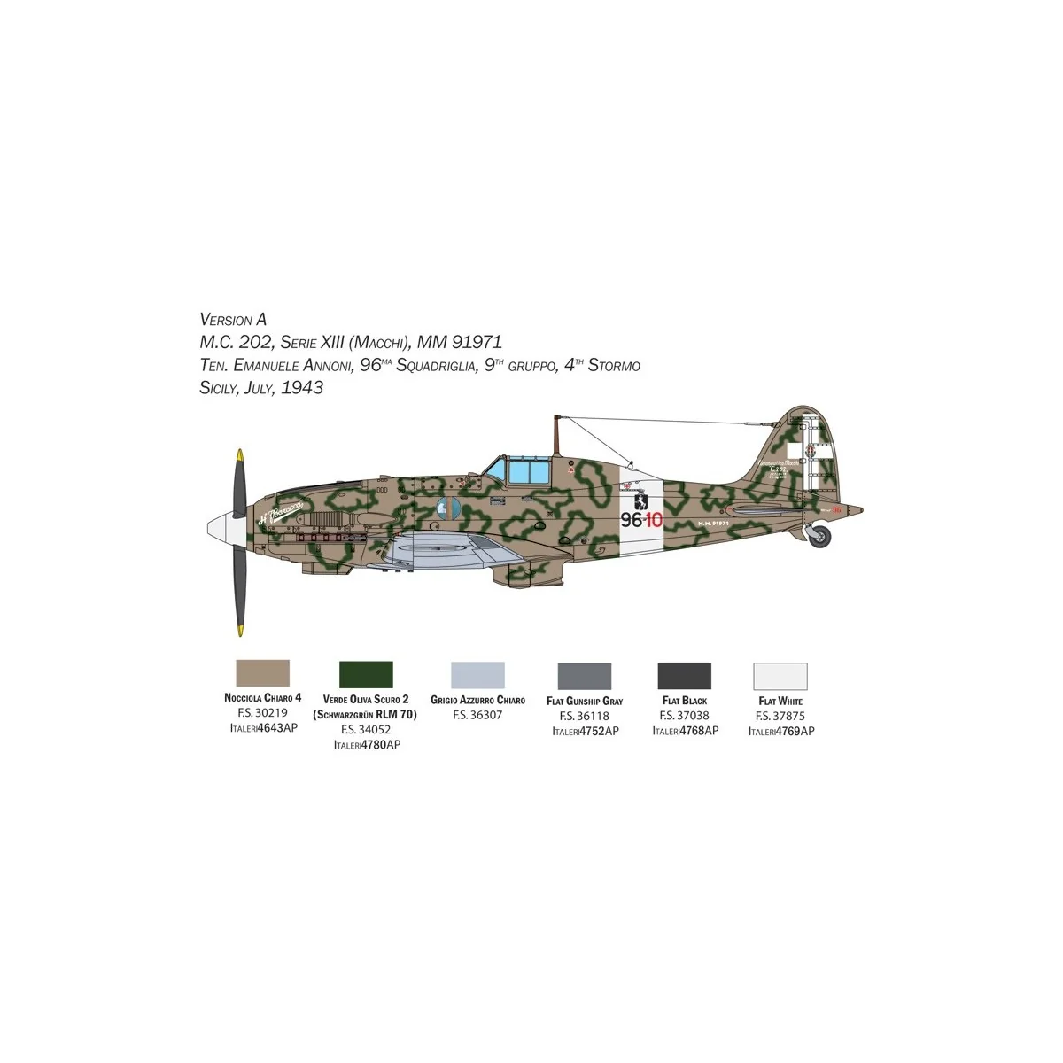 Avion MC-202 Folgore 1/32 Italeri Italeri I2518 - 9