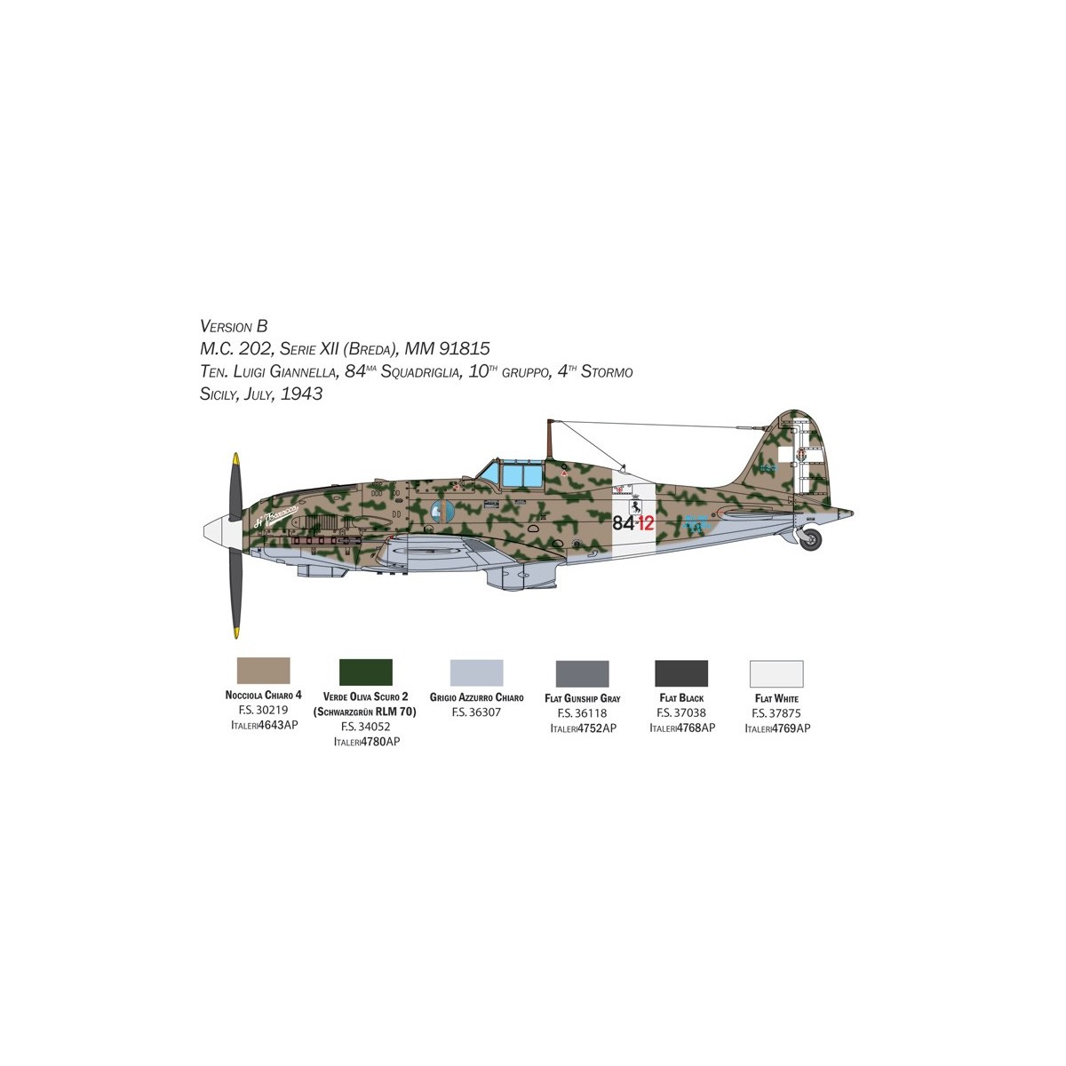 Avion MC-202 Folgore 1/32 Italeri Italeri I2518 - 10