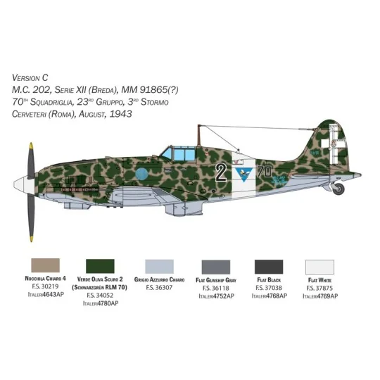 I2518-Avion MC-202 Folgore 1/32 Italeri - I2518