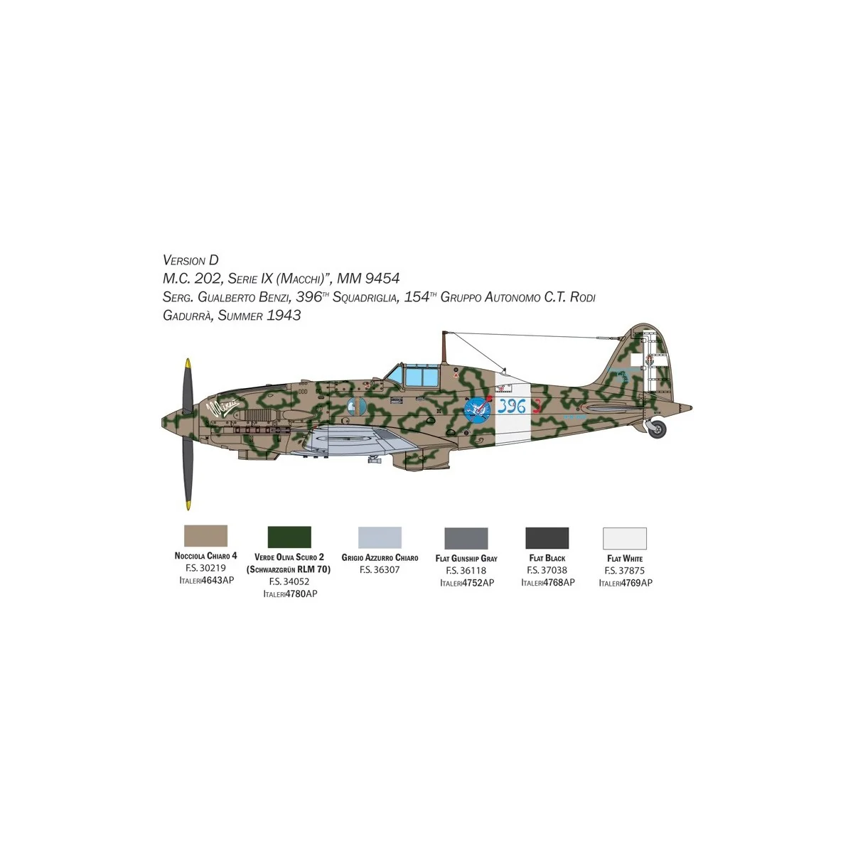Avion MC-202 Folgore 1/32 Italeri Italeri I2518 - 11