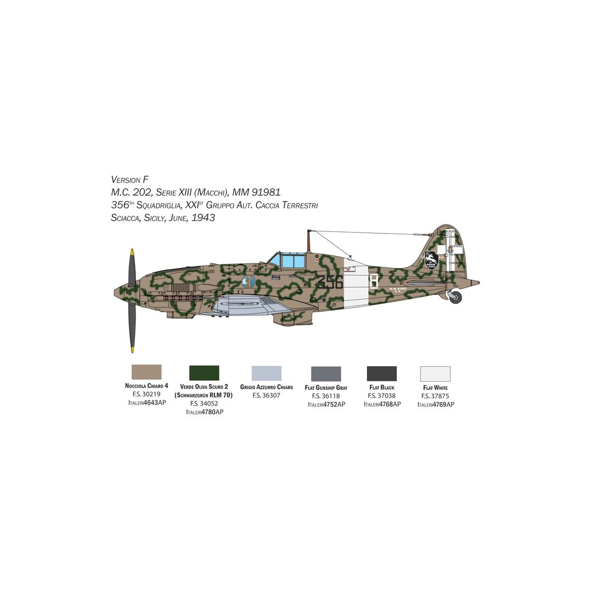 Avion MC-202 Folgore 1/32 Italeri Italeri I2518 - 12