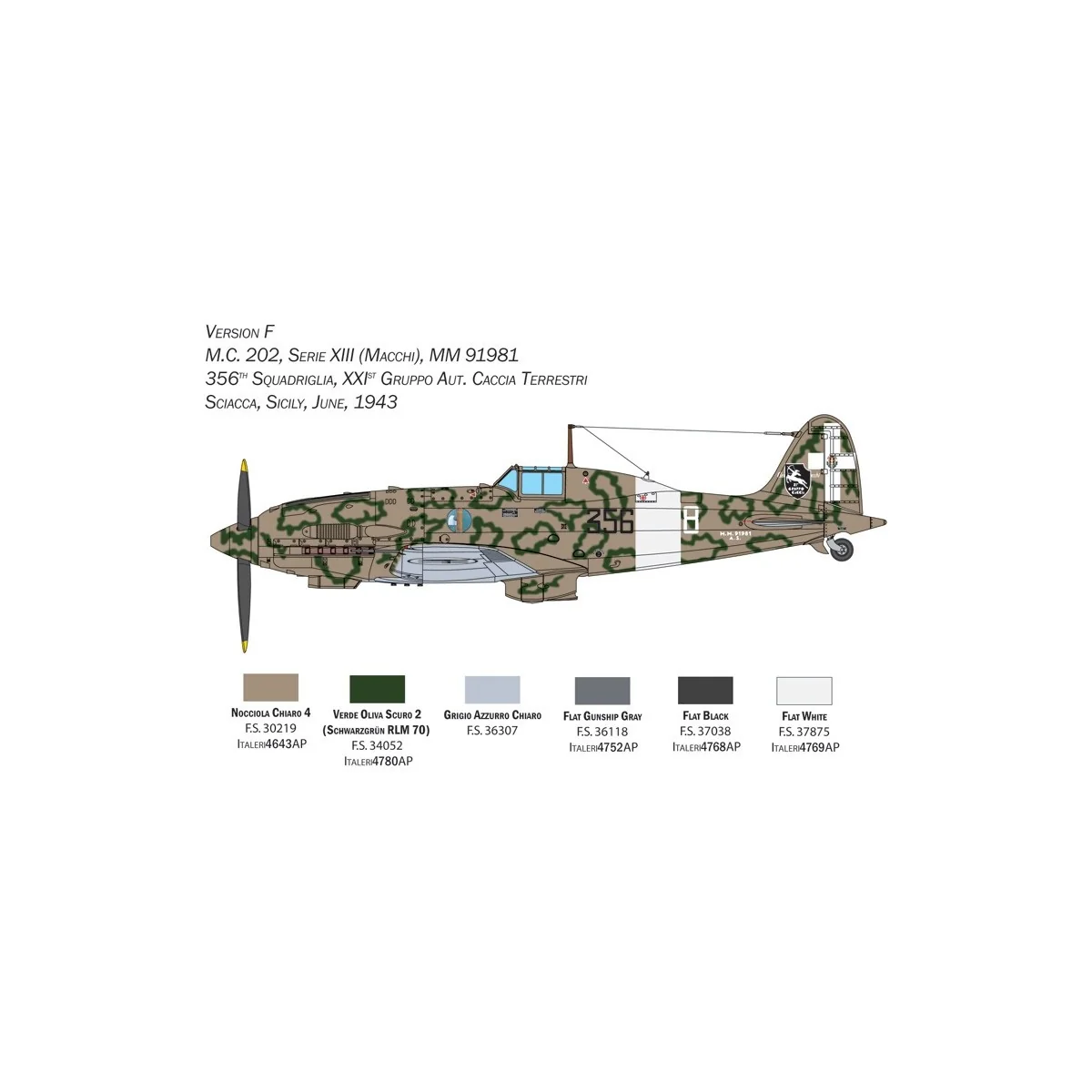 MC-202 Folgore 1/32 Italeri aircraft Italeri I2518 - 12