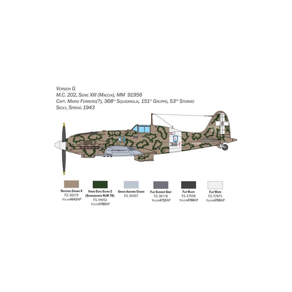 MC-202 Folgore 1/32 Italeri aircraft Italeri I2518 - 13