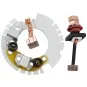 Platine porte charbons pour démarreur Rotax 582 / 503 ULM RTX-CHAR-582 - 3 RTX-CHAR-582-Platine porte charbons pour démarreur Rotax 582 / 503 ULM - RTX-CHAR-582