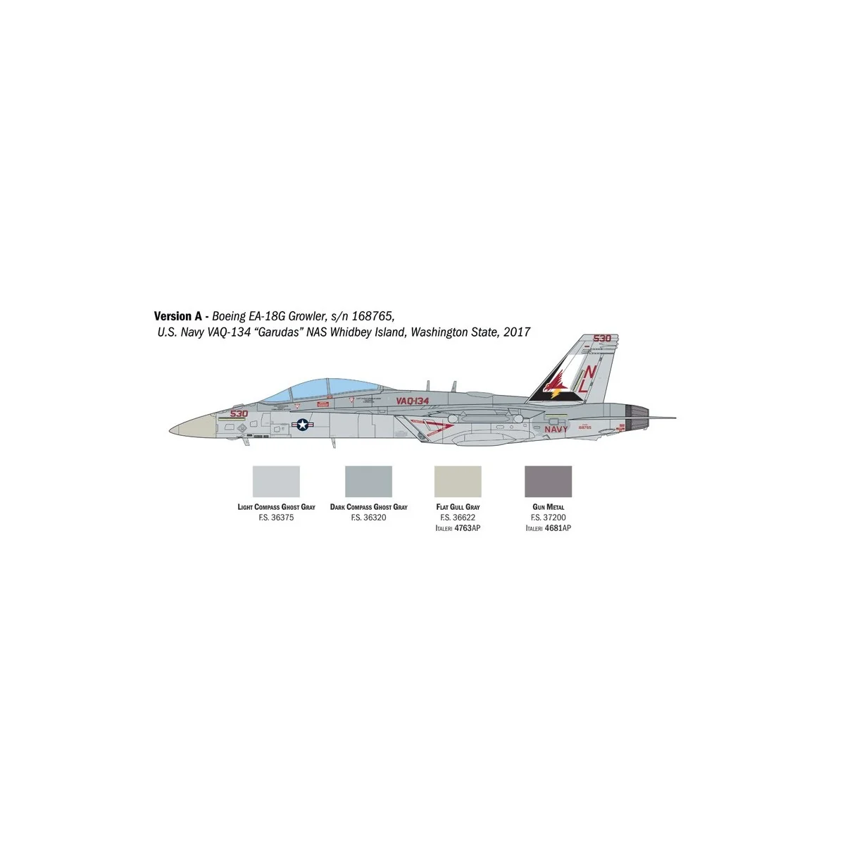 Avion EA-18G Growler 1/48 Italeri Italeri I2824 - 3 Avion EA-18G Growler 1/48 Italeri Italeri I2824 - 3
