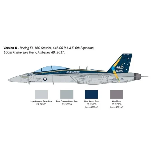 I2824-Avion EA-18G Growler 1/48 Italeri - I2824