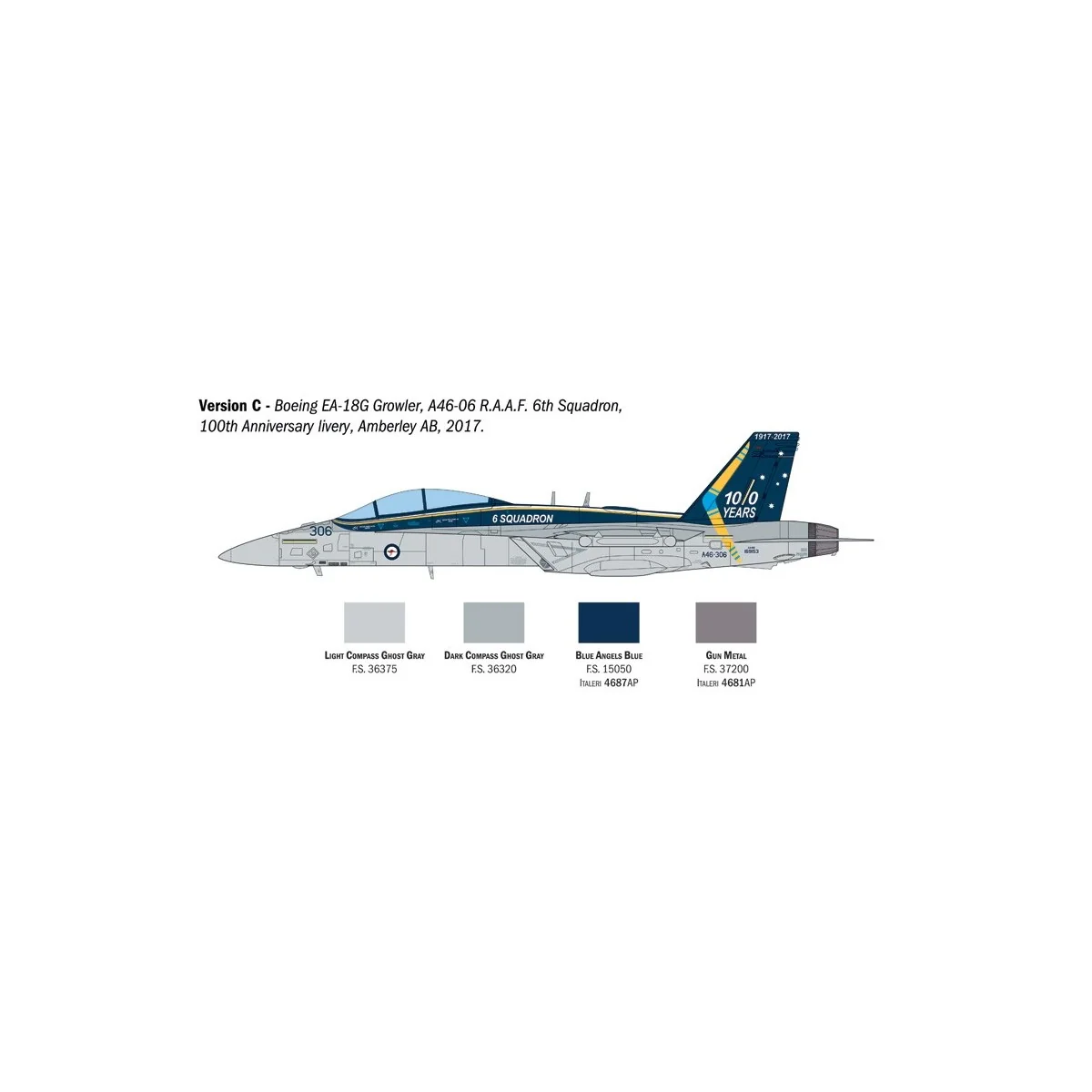 Avion EA-18G Growler 1/48 Italeri Italeri I2824 - 5