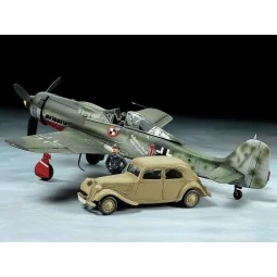 Avion Focke-Wulf Fw190D-9 JV44 et Citroën traction 11CV 1/48 Tamiya Tamiya 25213 - 1