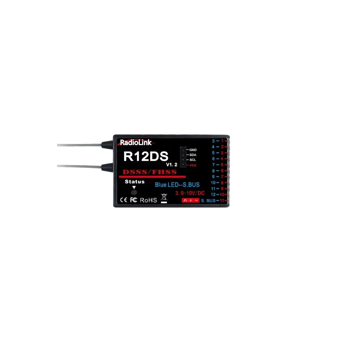 Récepteur aéro 12 voies R12DS RadioLink RadioLink RDL-0-R12DS - 1